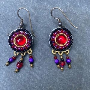 Liz tech Medicine Wheel Earrings ‘01 Vintage